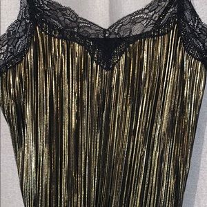 Gold lamè camisole